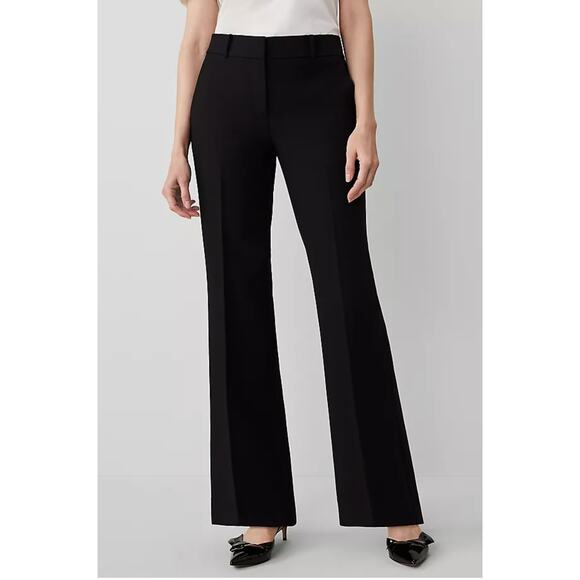 NWOT Ann Taylor The Jayne Trouser Pant - Curvy Fit Black 4 - Picture 1 of 4